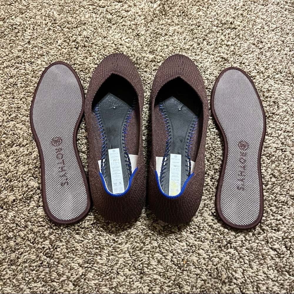 VGUC Size 11 Truffle Python Rothy’s Flat - Picture 5 of 7